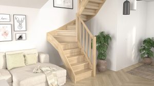 Schody drewniane w nowoczesnym wnętrzu – solidne i eleganckie wykonanie